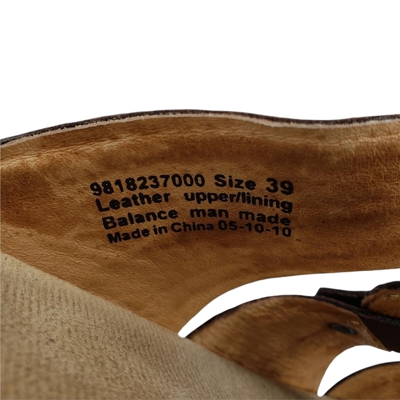 Dansko | Serena Brown Leather Etched Floral Slip On Wedge Sandals Women's 8.5 - Picture 9 of 13